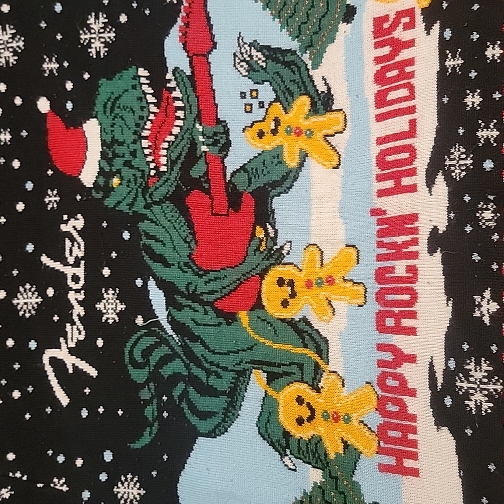 Fender® 2023 T-Rex Ugly Christmas Sweater Size Small - Picture 5 of 6
